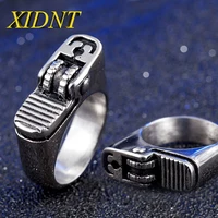 xidnt creative cool model lighter ring polished silver plated ring mens cigarette lighter ring jewelry party gift