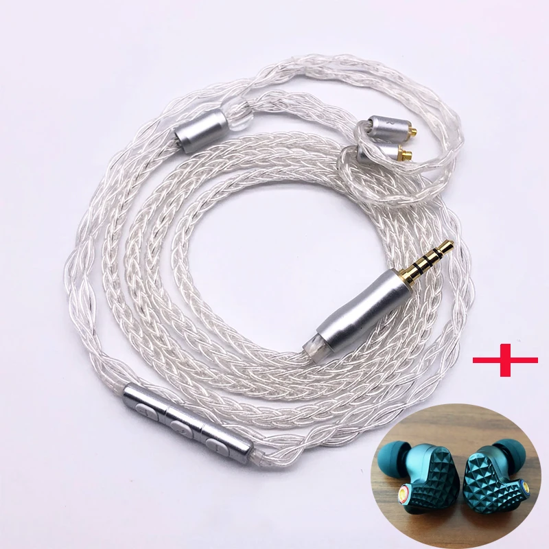 Новые гибридные стереонаушники 6BA + 1DD MMCX HIFI наушники на заказ DJ монитор гарнитура