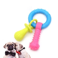 pet dog rubber bell toys interactive for small big dogs puppy cat training upplies pet toy bite bones