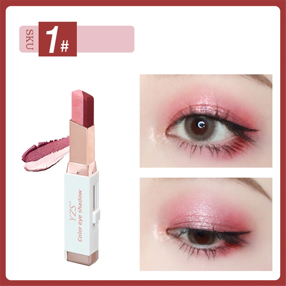 

Two-Color Eyeshadow Pen Three-Dimensional Gradient Silkworm Shimmer Eye Shadow Stick Waterproof Eye Makeup Eye Beauty Cosmetics