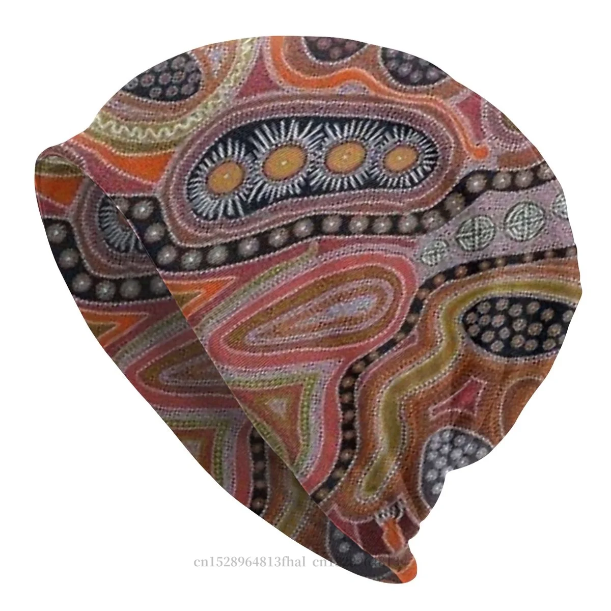 

Bonnet Hats Australian Aboriginal Art Men Women's Style Dot Painting Winter Warm Cap Design Skullies Beanies Caps