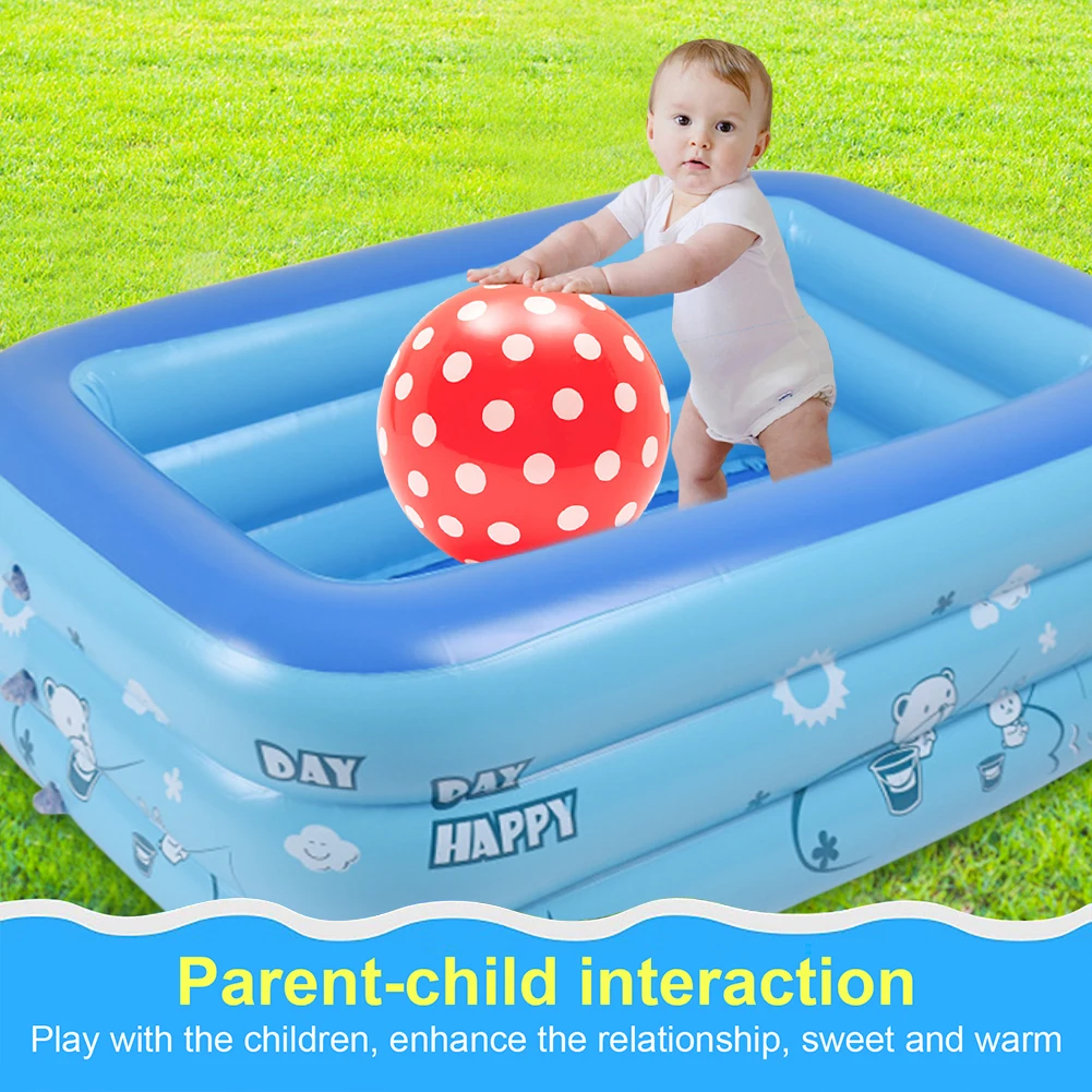 

Portable Inflatable Pool Bathtubs Baby Kids Home Indoor Outdoor Swimming Pool Bathing Tub Children Basin Pools 120CM 2/3 Layers