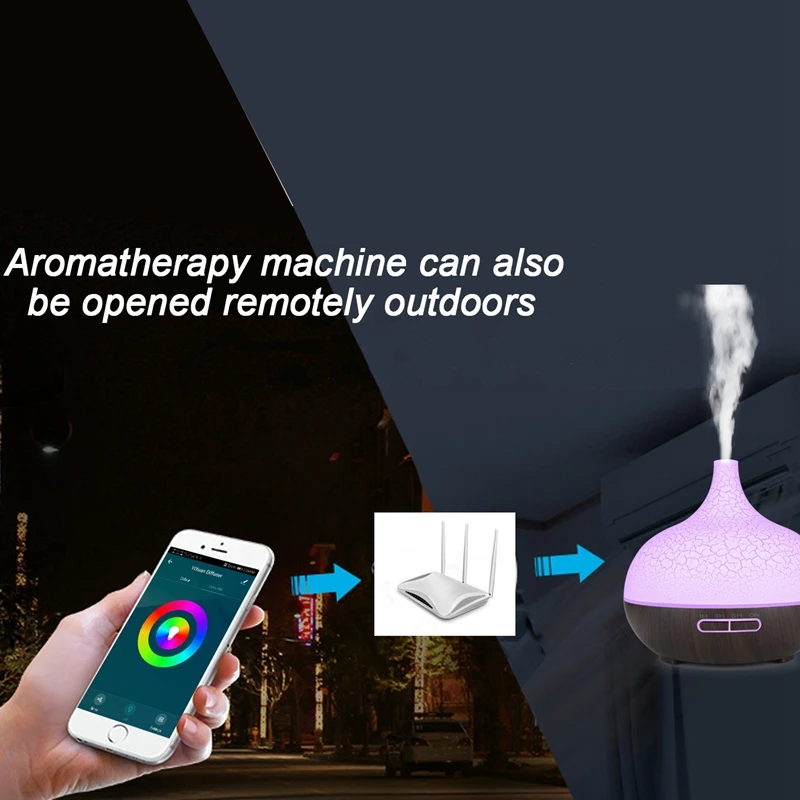 

Smart WiFi Essential Oil Diffuser Air Humidifier Works with Alexa Google Home