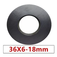 10pcs ring ferrite magnet 36x6 mm hole 18mm permanent magnet 36mm x 6mm black round speaker ceramic magnet 366 36 18x6mm