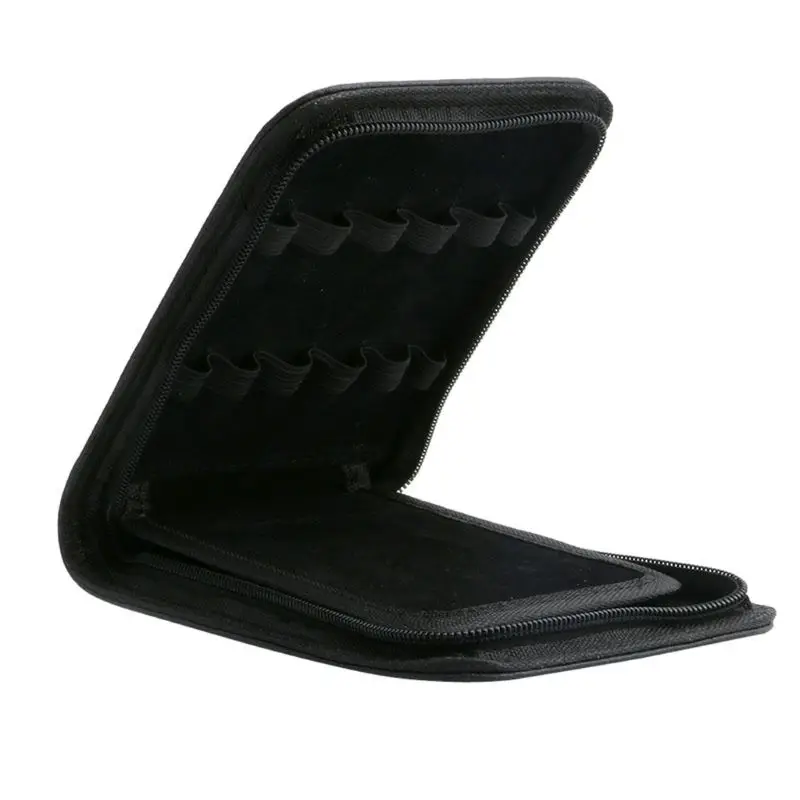 Ручка перьевая из искусственной кожи на молнии чехол-органайзер большой