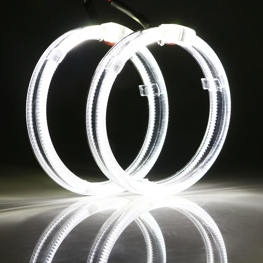 2X 9-30 в 80 мм 95 мм Hi-Low луч направляющая Ангел глаз Led Halo Кольцо 660LM автомобиль DRL Дневной свет вождения противотуманная фара белый красный синий янтарь