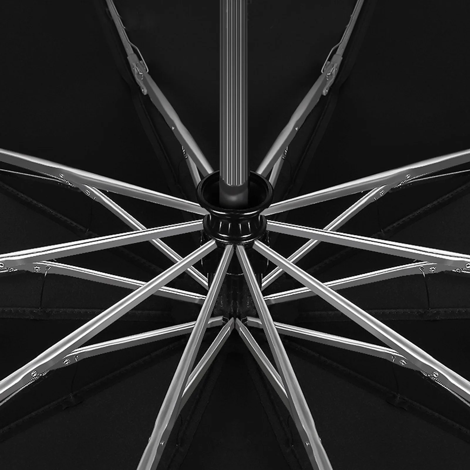 Открытый перевернутый зонт автомат с светодиодный Ручка фонарика