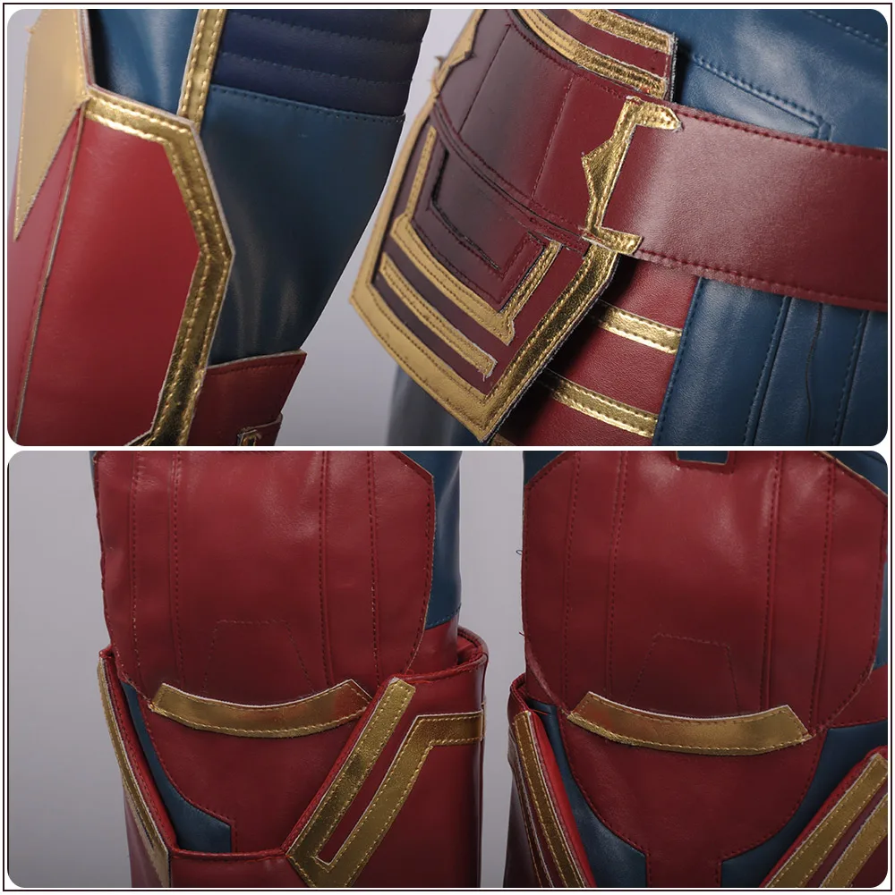 

Captain Marvelless Carol Danvers Superhero Cosplay Costume Ms. Mar Battleframe Top Pants Halloween Outfit for Woman