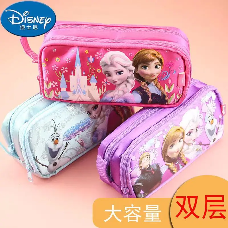 Case Cartoon Large Capacity Double-layer Portable Handbag Fashion Storage Bag Office School Supplies Gift