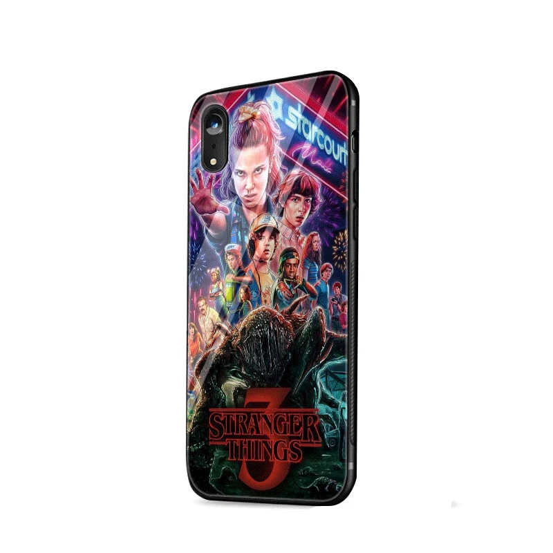 Чехол для мобильного телефона стекло iPhone Xr X Xs Max 7 8 6 6s Plus чехол странные вещи