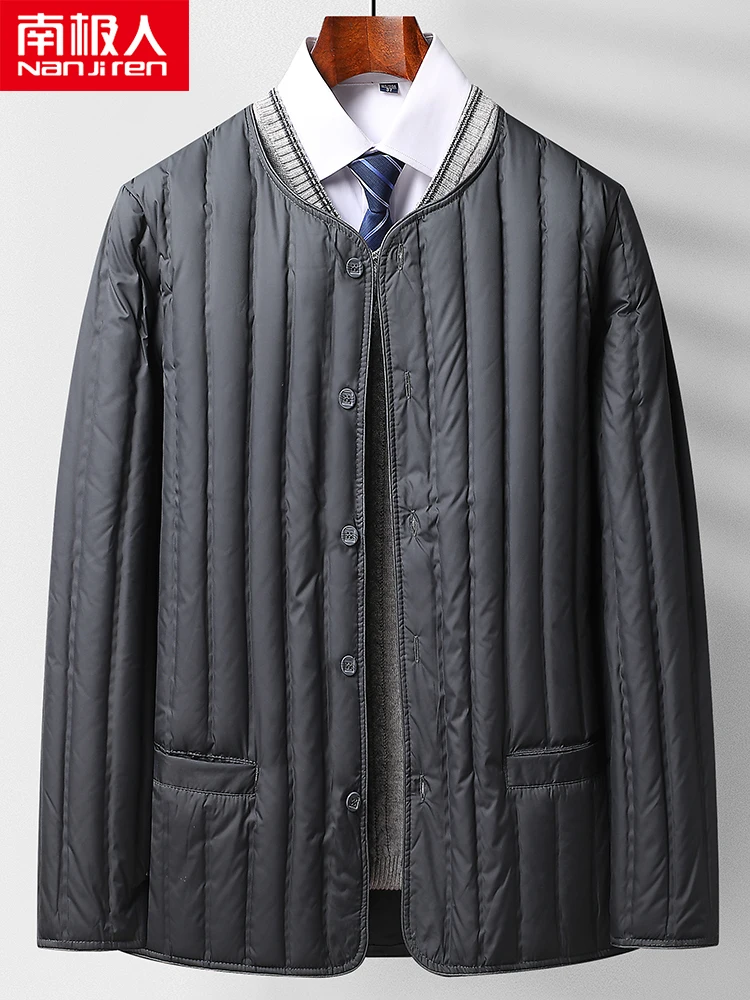 Men's Lightweight down Liner Winter Men's Inner down Underwear Middle-Aged and Old Father Clothes down Jacket