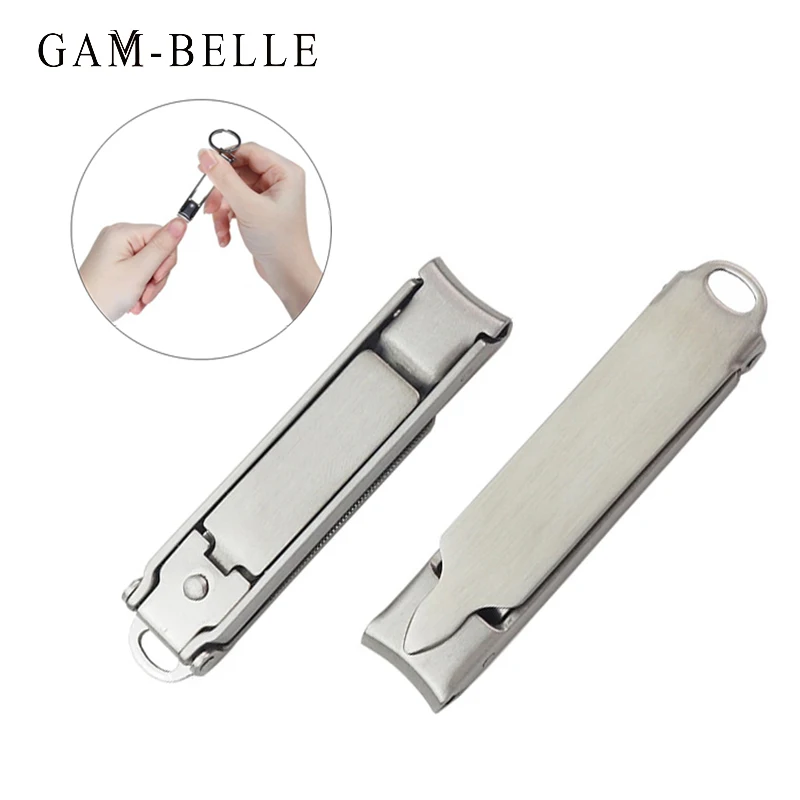 

GAM-BELLE Professional Nail Clippers Stainless Steel Nail Cutter Fingernail Manicure Trimmer Toenail Clippers for Thick Nails