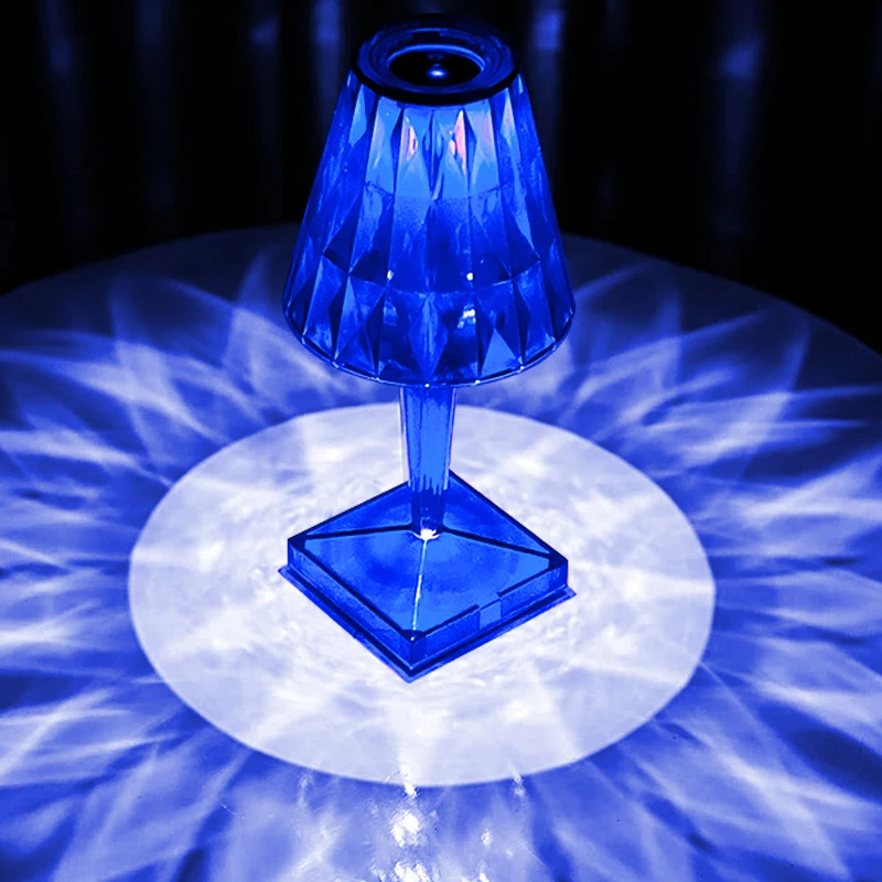 

Sensor Diamond Table Acrylic Light Upgrade Touch Night Light Lamps Coffee Crystal LED For Bar Bedroom Bedside Decoration Salon