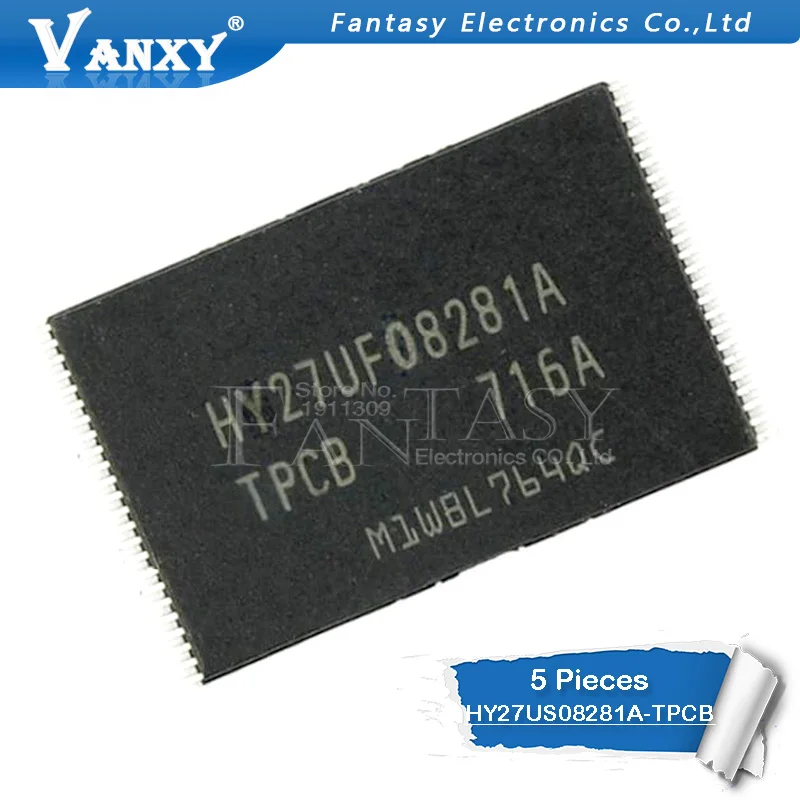 Новая и оригинальная флеш память TSOP48 HY27US08281A TSOP NAND 5 шт. TPCB|nand flash|memory flash |