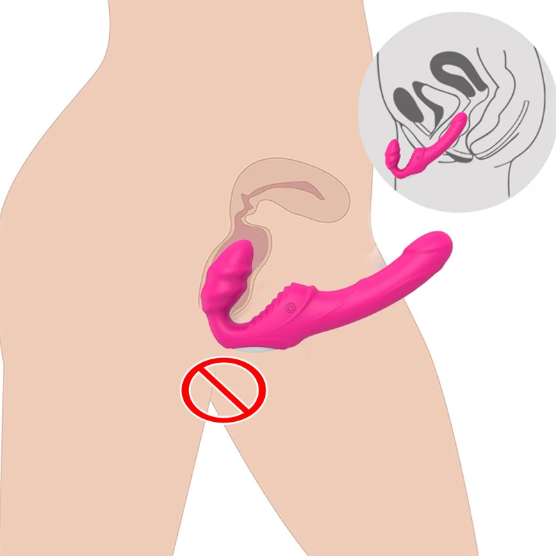 Фаллоимитатор на ремешке для женщин женский присосках клитора Стимулятор