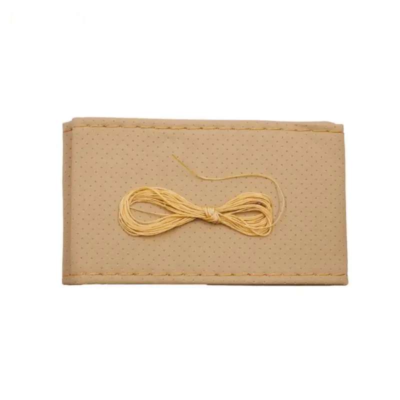

Universal Car Handle Cover Sweat Absorption Cover Car Steering Wheel Cover Skidproof Leather Cover Car-styling Accessories