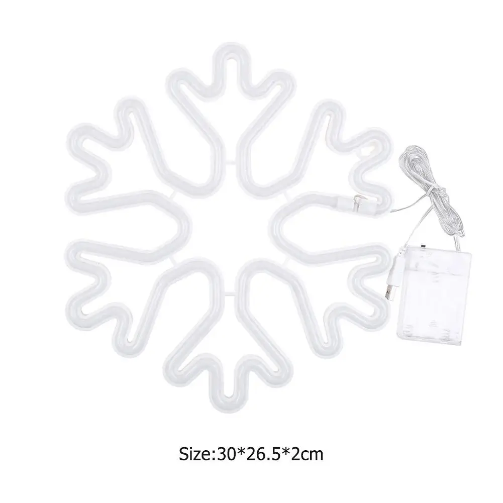 

Durable Neon Lamp Long Life Low Power Snowflake Shape LED Neon Lamp USB Power Wedding Valentine Girl Gift Night Lights