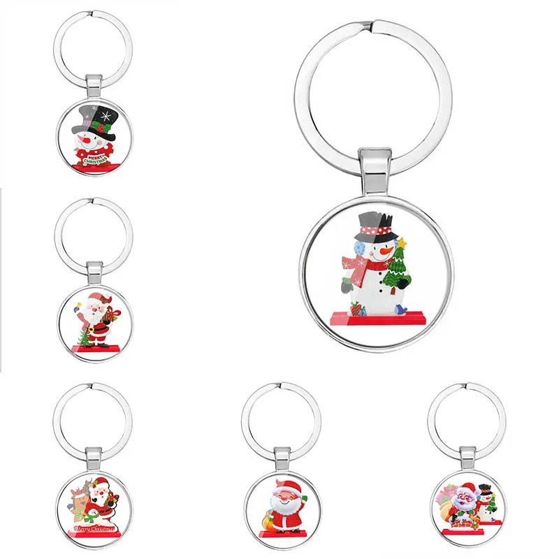 

Fashion Winter Christmas Family Keychain, Merry Christmas, Happy New Year, Male, Female, Child, Gift, Keychain, Holder, Jewelry
