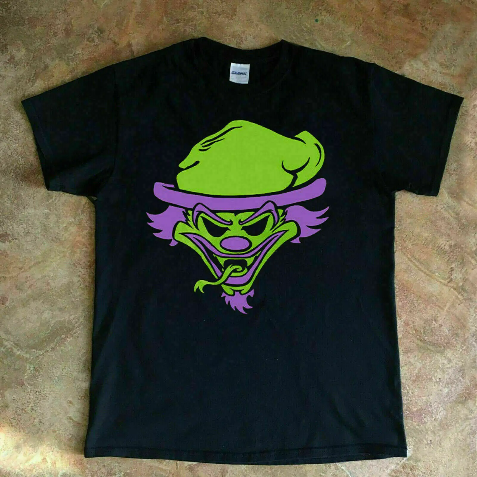 Черная 1995 футболка с рисунком клоуна пласса загадки в коробке размер S женская