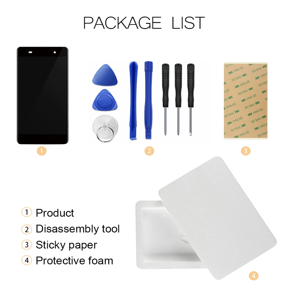 ЖК дисплей 5 0 дюйма с сенсорным экраном и дигитайзером для Sony Xperia E4 E2104 E2105