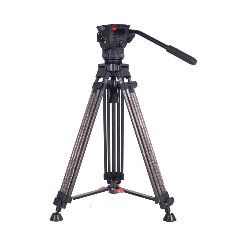 Carbon fiber tripod TERIS TRIX TCE-CF штатив для видеокамеры из углеродного волокна комплект TEC-AL алюминиевый штатив с нагрузкой на головку 7 кг профессиональный штатив - Цвет: Carbon fiber tripod