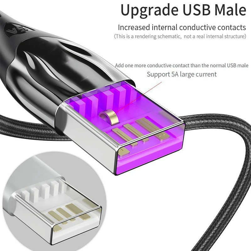 Магнитный кабель с разъемом USB Type C 40 Вт 5 А 30 Вт|Кабели для мобильных телефонов| |