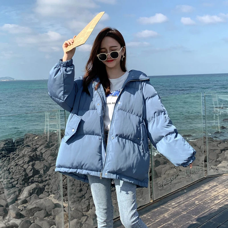 Новая зимняя куртка женские парки пальто с капюшоном Женская Толстая теплая