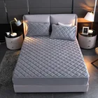 Простыня, зимняя, Хрустальная, бархатная, стеганая, теплая, цельная, нескользящая, наматрасник, защитное покрывало