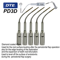 woodpecker dte dental ultrasonic scaler diamond tips compatible nsk satelec restoration debride root surface leveling pd3d 5pcs