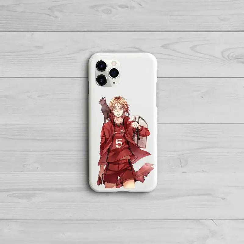 

Kenma Kozume of Haikyuu Phone Case Candy Color White for iPhone 11 pro XS MAX 8 7 6 6S Plus X 5S SE 2020 XR