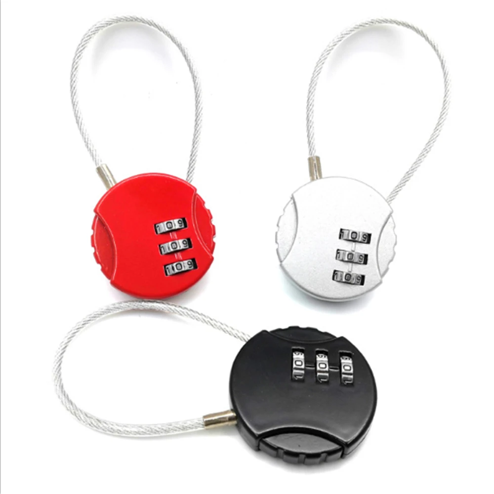 Круглые 4 х значный кодовый замок Всепогодный Безопасности навесной для багажа
