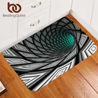 Коврик BeddingOutlet 50x80, крутящийся ковер с рисунком зоны оптической иллюзии, нескользящий, для ванной комнаты