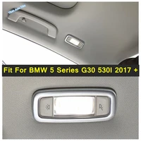 lapetus rear seat roof reading lights lamp cover trim 2 pcs fit for bmw 5 series g30 530i 2017 2021 carbon fiber look interior