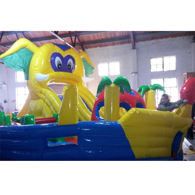 Популярный мультяшный надувной прыгающий домик с препятствиями для детей|house for