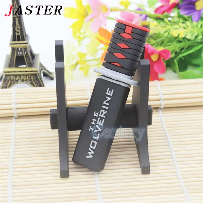 Мультфильм пластичный монтаж меч самурая флеш диск USB 2 0 4GB/8GB/16GB/32GB/64GB 128GB ручка для