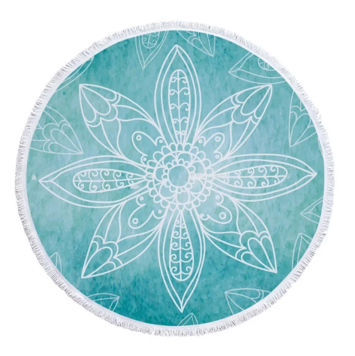 

Round Beach Towel With Tassel Dream Catcher Microfiber 150cm For Swimming Bath Picnic Wall Tapestry Blanket