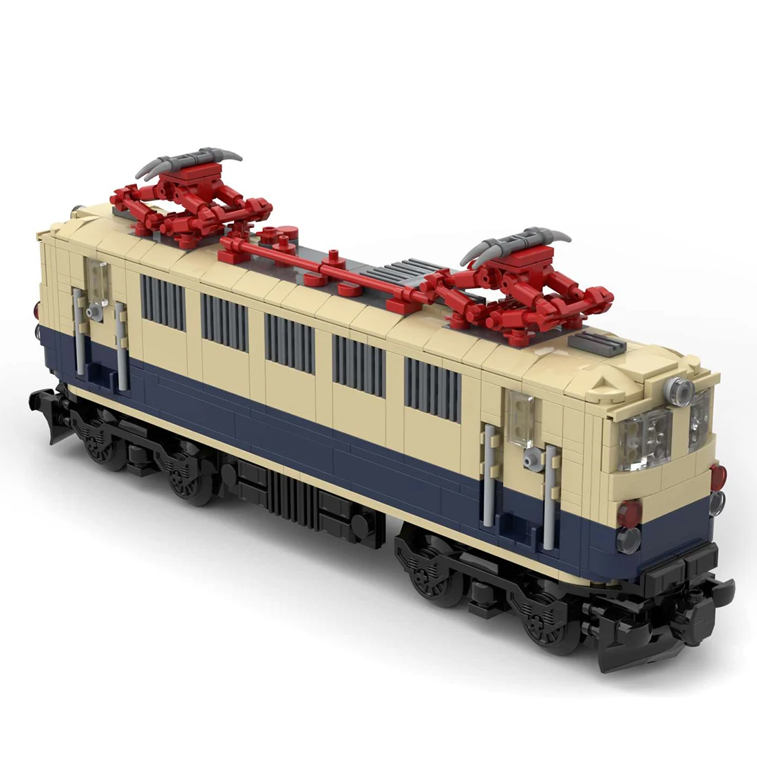 670 шт. MOC-43801 6 Широкий динамический DB BR 141-Электрический локомотив немецкий класс 141