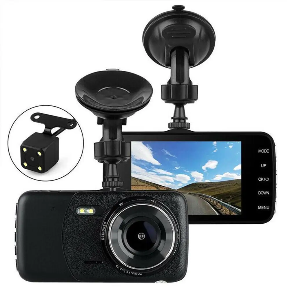 

4 Inch IPS Screen Car DVR Camera Full HD 1080P Recorder Auto Video Registrator 170 Degree Dash Cam Night Vision G-Sensor DVR