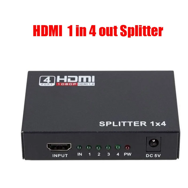 Раздельный видеодистрибьютор 4k 1080P HDMI Full HD 1080p 1x4 раздельный выход 1 в 4|switcher|switcher