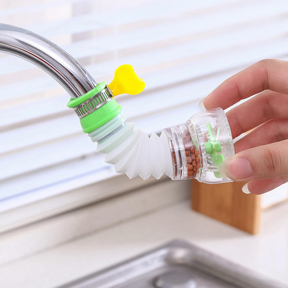 Регулируемый гибкий кухонный смеситель 360 дюйма зеркальный водонепроницаемый