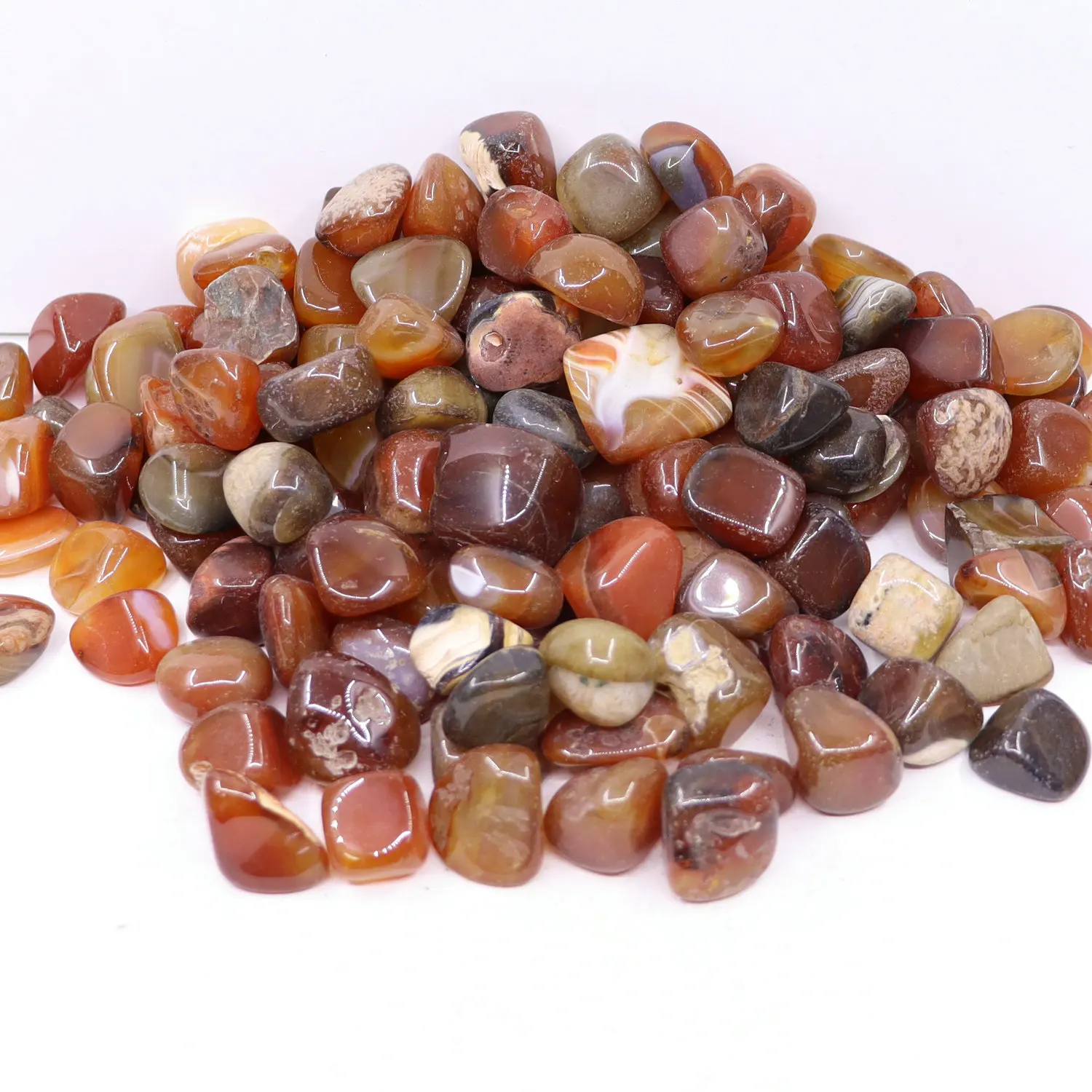 10-20 мм 200 г натуральный красный агатовый гравий образец кристаллический