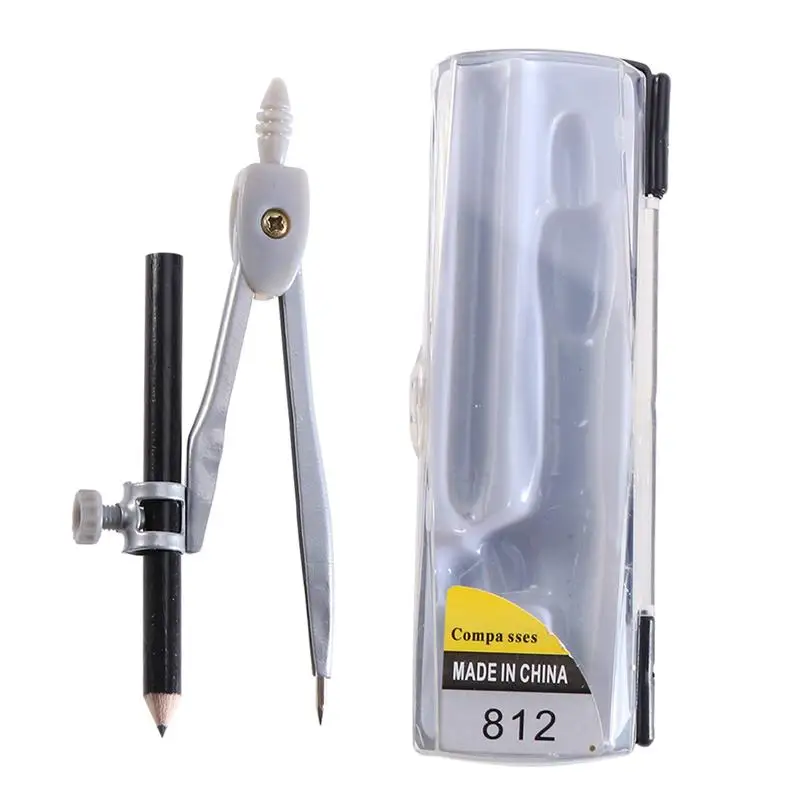 

Professional Compass for Geometry Precision Compass with Pencil Holder for Math Drafting