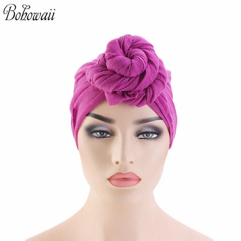 

BOHOWAII Fashion Head Wrap Turban Oversized 180x80cm Bonnet Hijab Scarf Turbantes Cabeza Para Las Mujeres Inner Hijabs