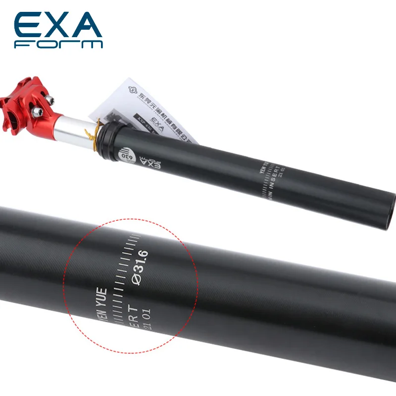 

KS EXA Mountain Bike Suspension Seatpost Shock Absorber Adjustable Saddle Seat Post Tube Adapter Tube 27.2mm/31.6mm Diameter