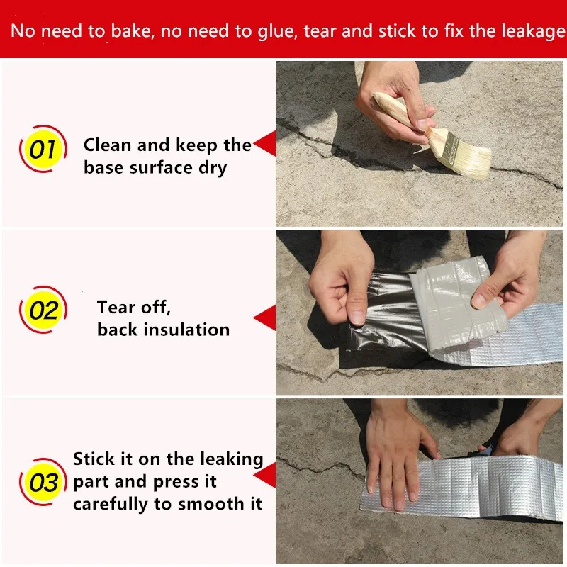 3 м набор инструментов для ремонта трещин с алюминиевой фольгой полимерная