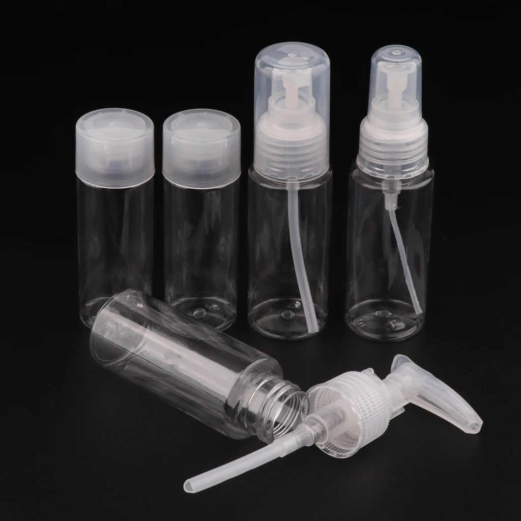 

5 Pieces Travel Set Travel Bottles Set Of Travel Flies For Carry-On