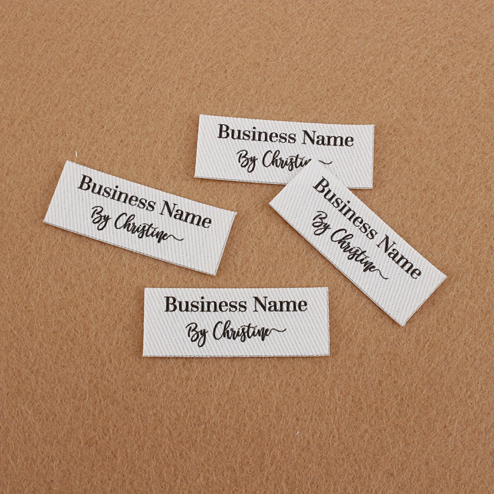 

112 Clothing Tags, Ironing Labels, Personalized Name, Custom Design, Handmade Items, Colorfast, 100% Cotton (TB5339)