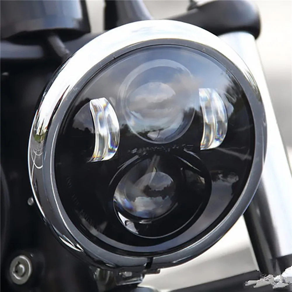 5.75 inch Motorcycle Headlight Universal Headlamp LED Head Light for Harley Sporster Touring Super Glide Dyna Iron 883 1200