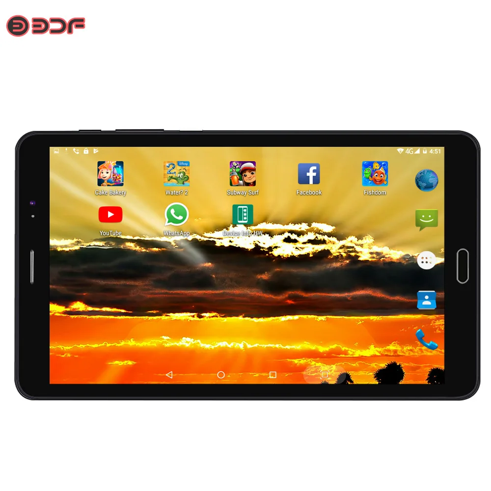 Оригинальный планшет BDF 8 дюймов 3G 4 ядра Android 6 0 1 Гб + 32 ГБ Wi-Fi Bluetooth Google play |