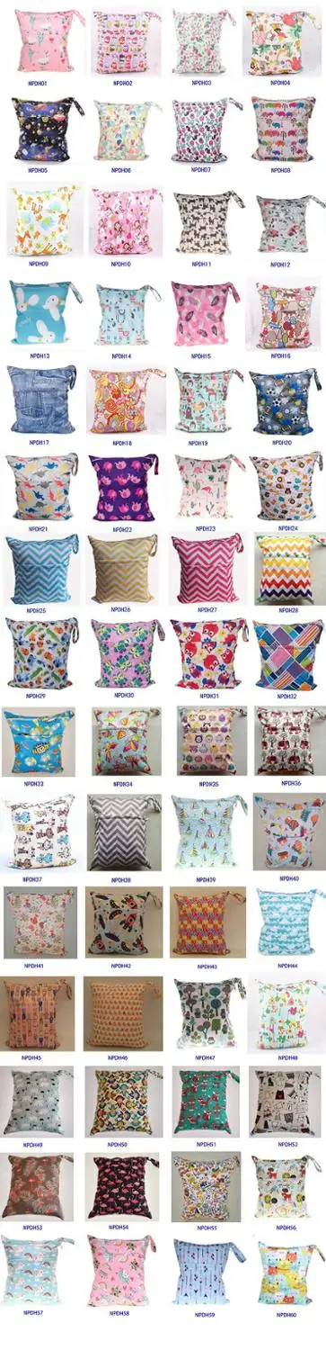 Сумка для подгузников с принтом животных 56 стилей на молнии водонепроницаемая